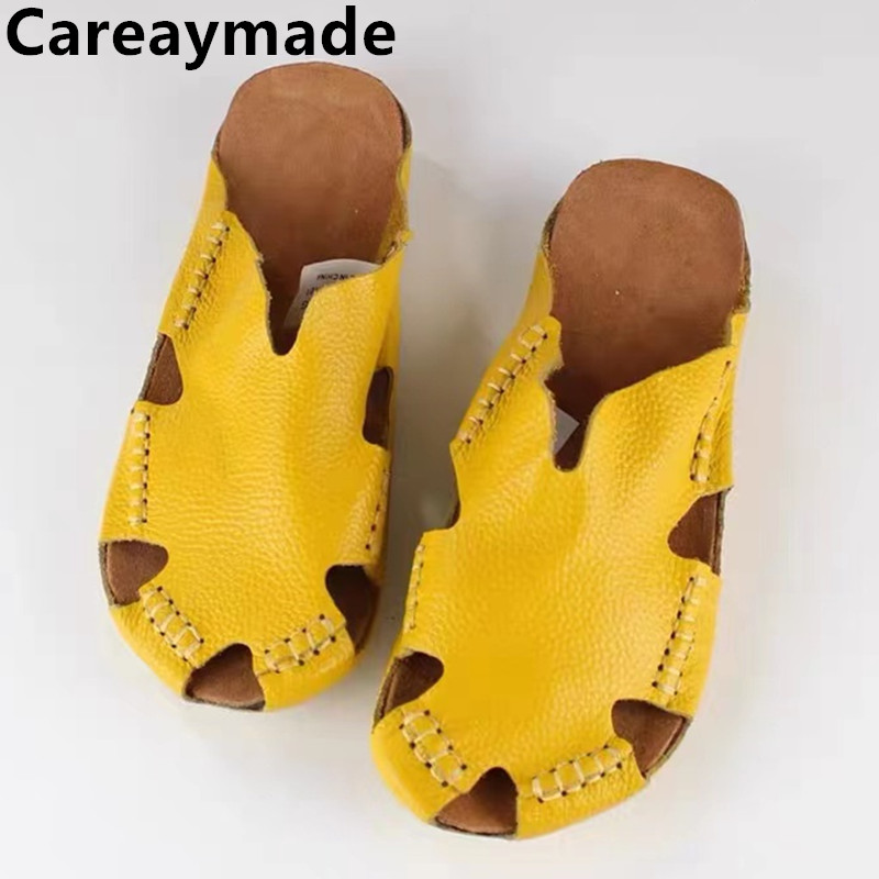 Men Shoes Xxl - Careaymade-Echt Lederen Casual Schoenen Paar Baotou