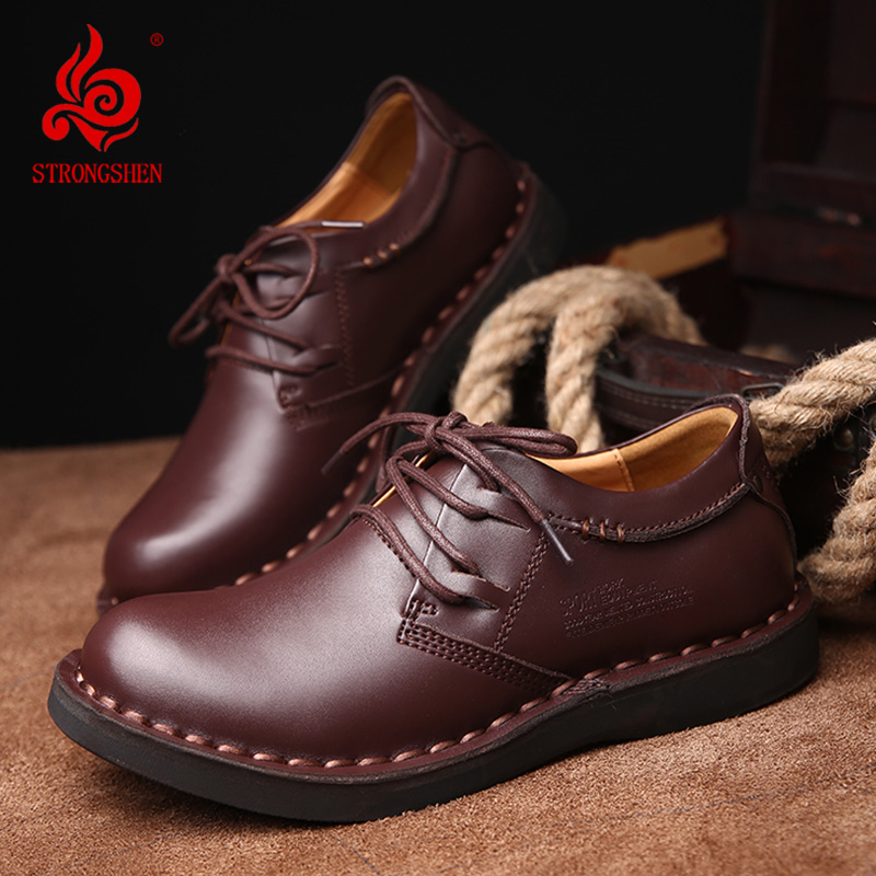 Men Shoes Louboutin - Strongshen Heren Echt Lederen Schoenen Comfortabele