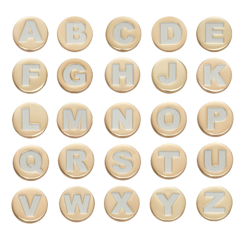 Men'S Shoes Crocs - Bling Gouden Letter Schoen Charmes voor