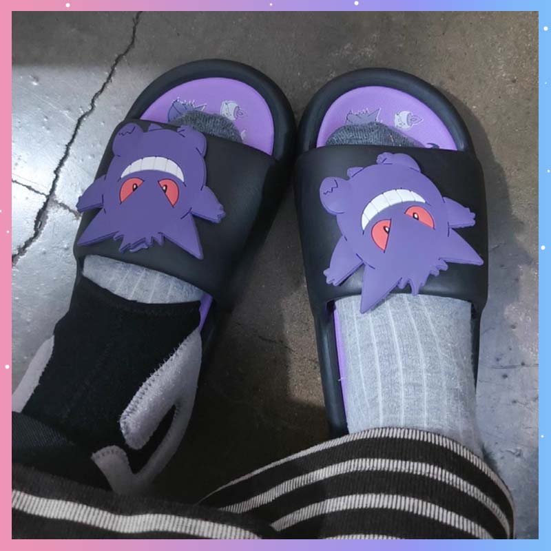 Men Shoes Japan - Gengar Slippers Anime Cartoon Kawaii Leuke