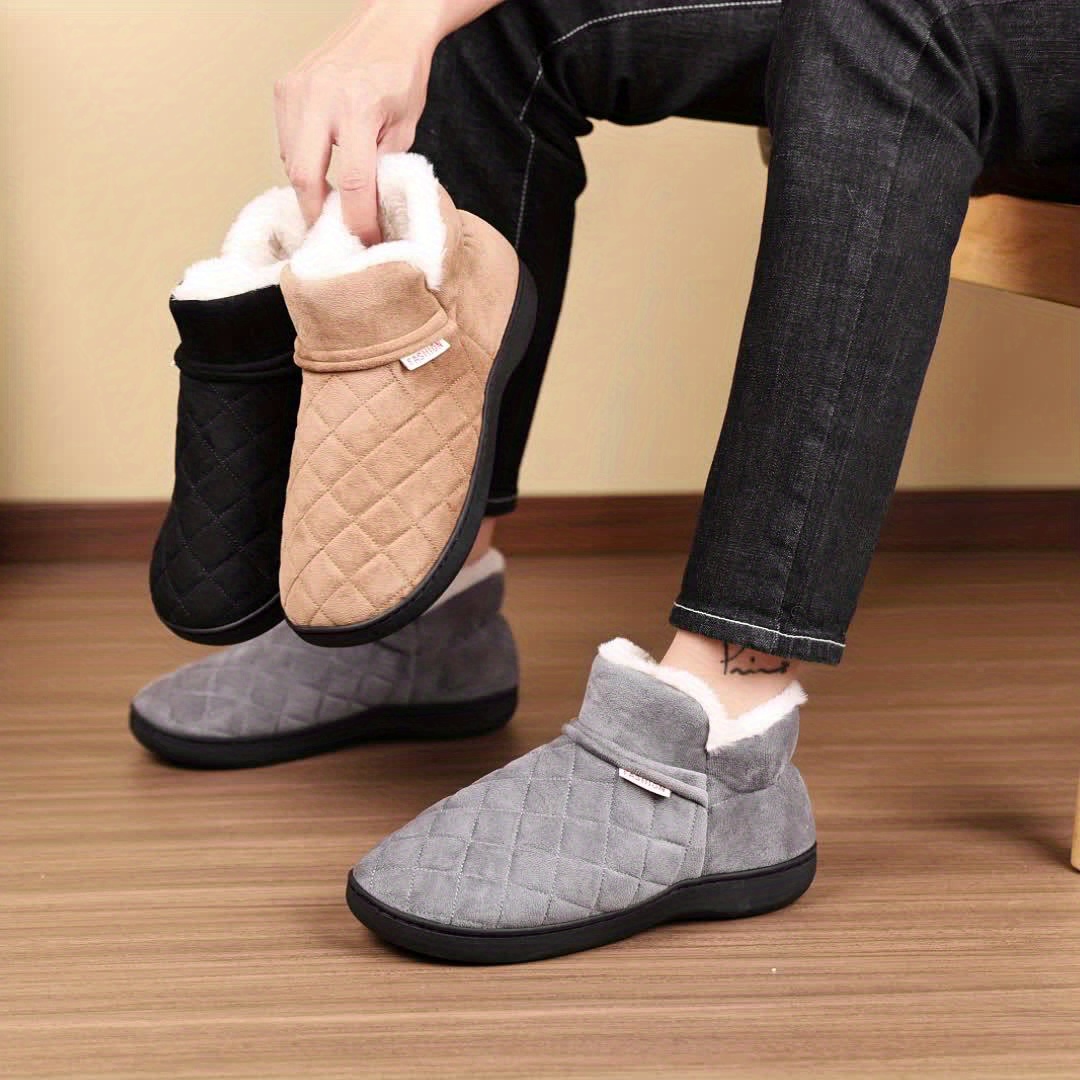 Men Shoes Online - Unisex winterkatoenen pantoffels met pluche voering,