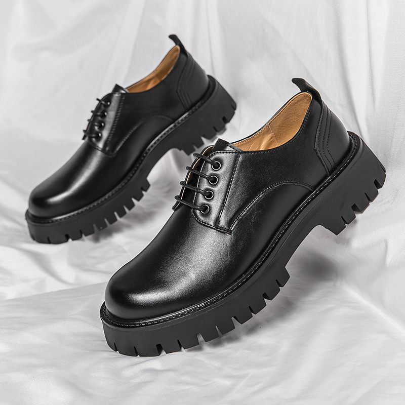 Men Shoes Louboutin - Platform Mannelijke Grote Hoofd Lederen Jonge
