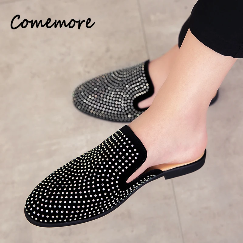 Men Shoes Louboutin - Luxe Glitter Strass Leren Schoenen Heren