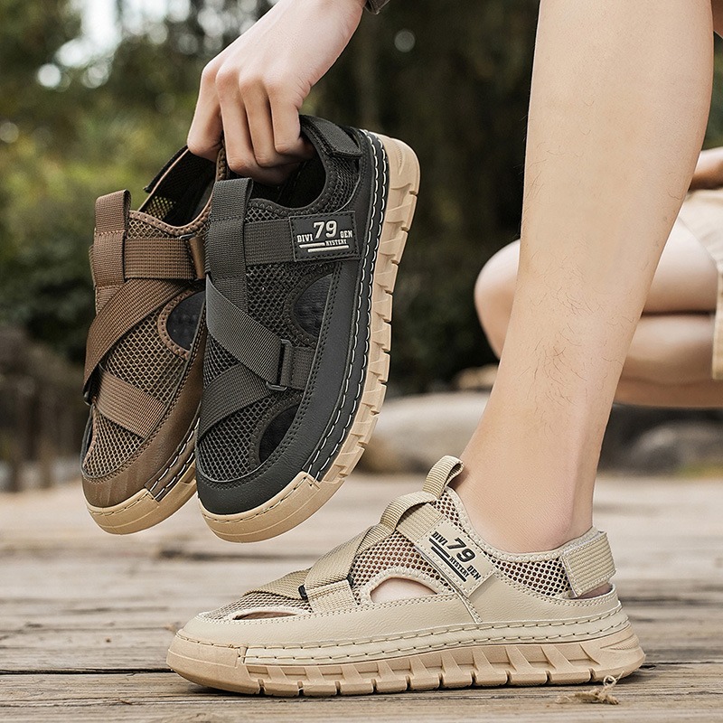 Sandal Sport Outdoor - Herensandalen Zomer Mesh Ademende holle sandalen