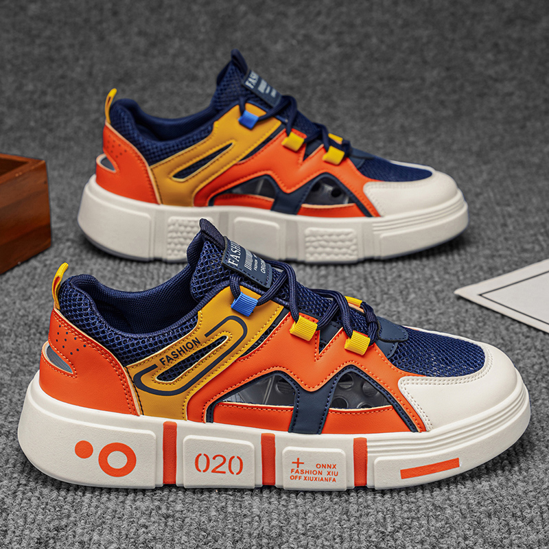 Men Shoes Xxl - Clawave holle, ademende, dikke casual sneakers