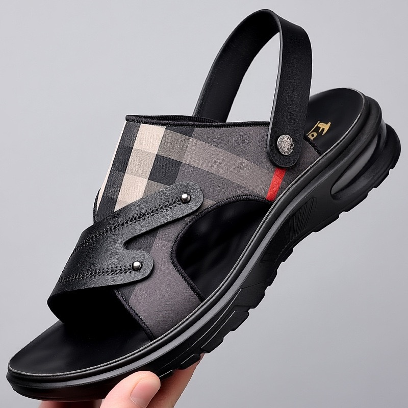 Sandal Sport Outdoor - Zomer Heren Sandalen Luxe Koeienhuid Sandaal