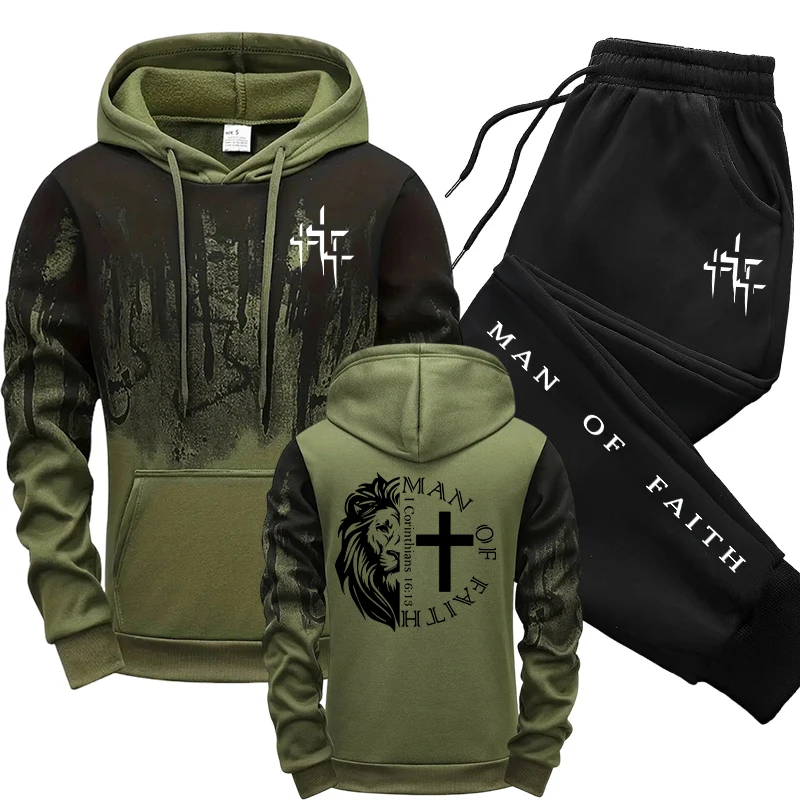 Man of Faith Pattern Herenset  - Men Shoes Joggers recensie en prijs